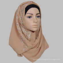 Glitter rhinestone cachecol muçulmano hijab malásia ásia hijab warp cabeça lenço atacado
